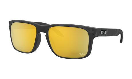Men's Oakley Holbrook Sunglasses in Matte Black Tortoise Prizm 24K Polarized 