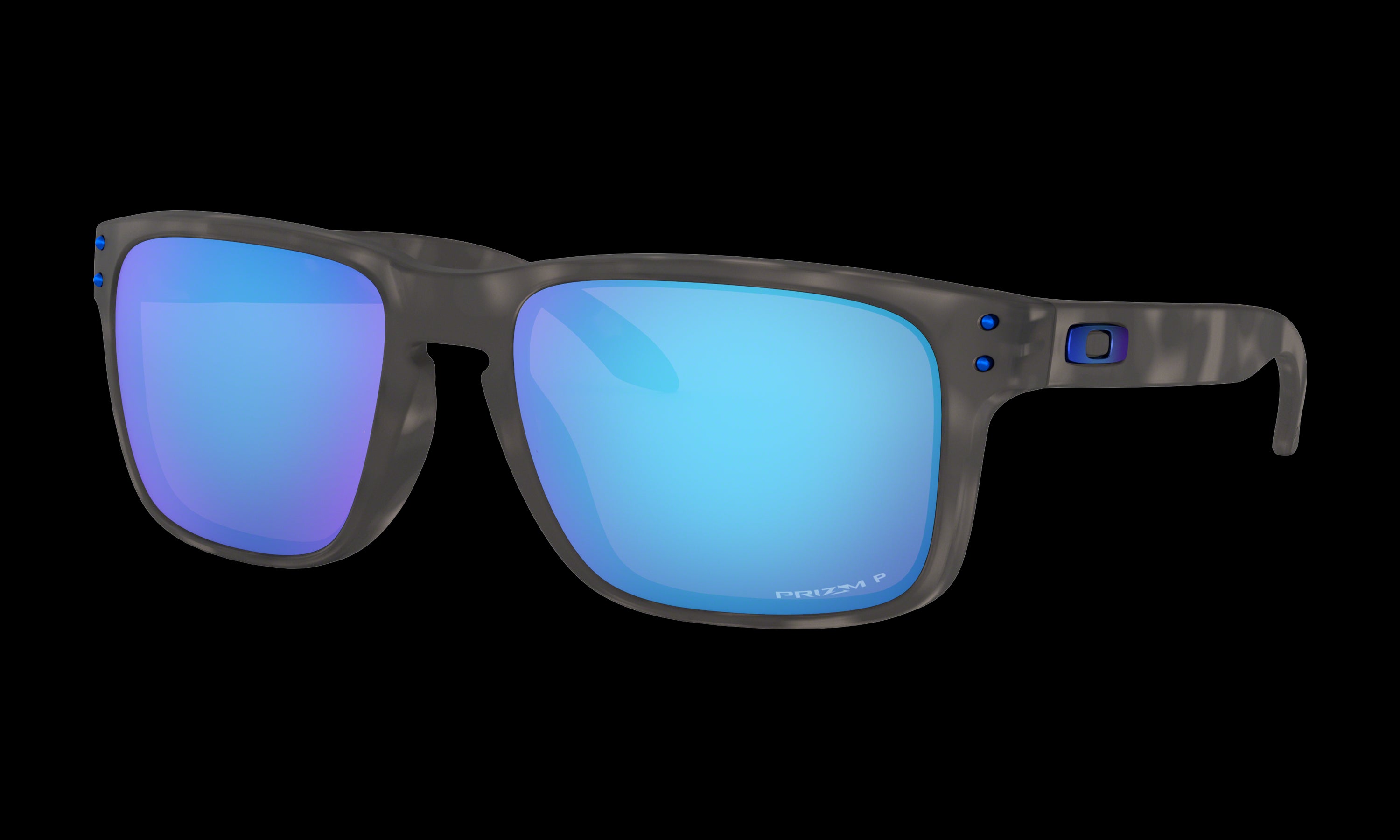 Men's Oakley Holbrook Sunglasses in Matte Black Tortoise Prizm Sapphire Polarized 