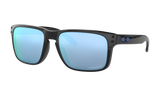 Men's Oakley Holbrook Sunglasses in Polished Black Prizm Deep Water Polarized 