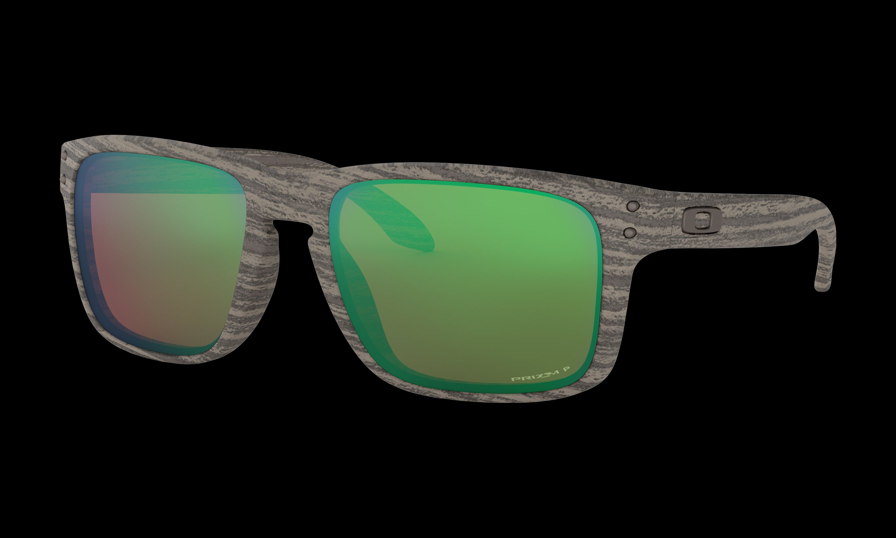 Men's Oakley Holbrook Sunglasses in Woodgrain Prizm Shallow Water Polarized 