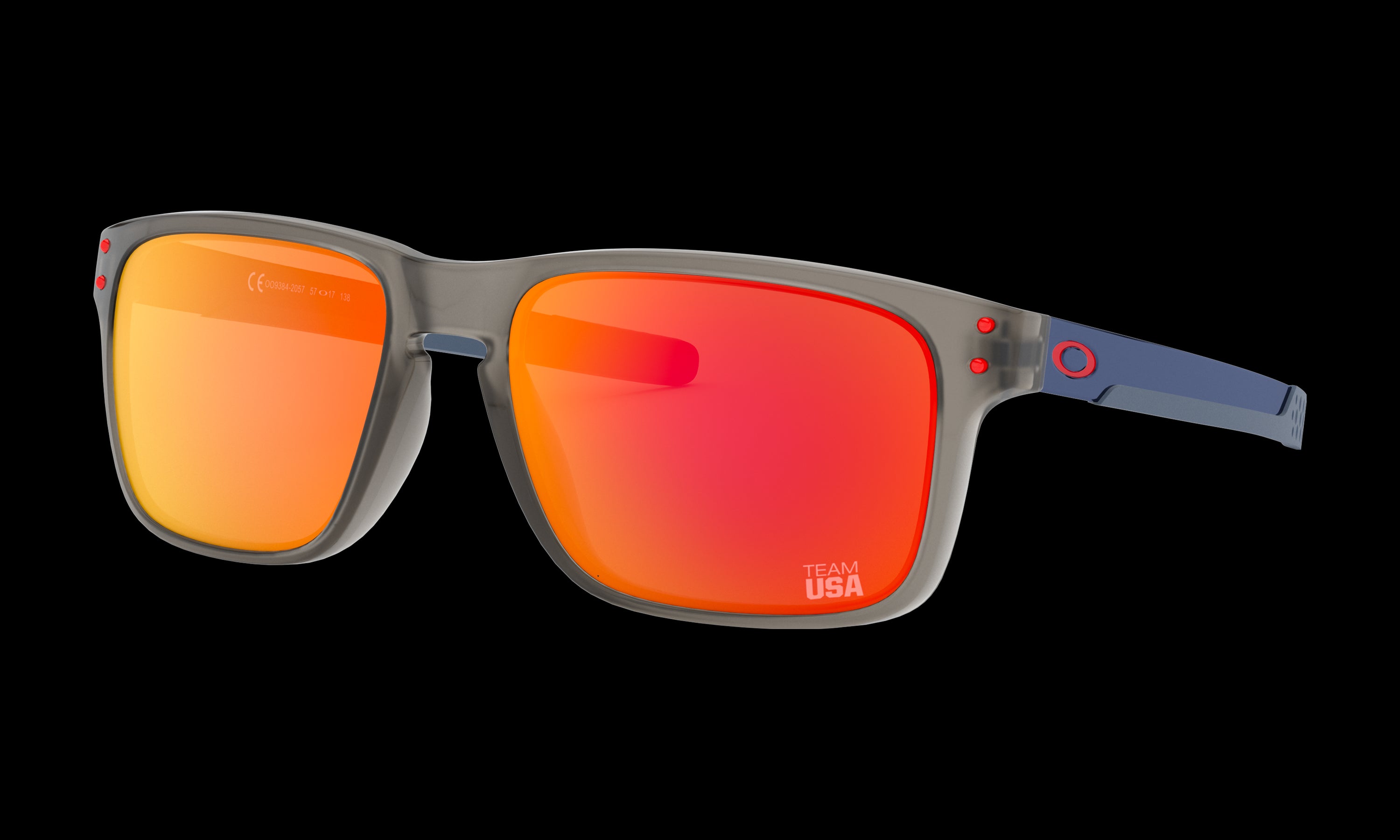 Men's Oakley Holbrook Mix Team USA Collection Sunglasses in Matte Grey Ink Prizm Ruby