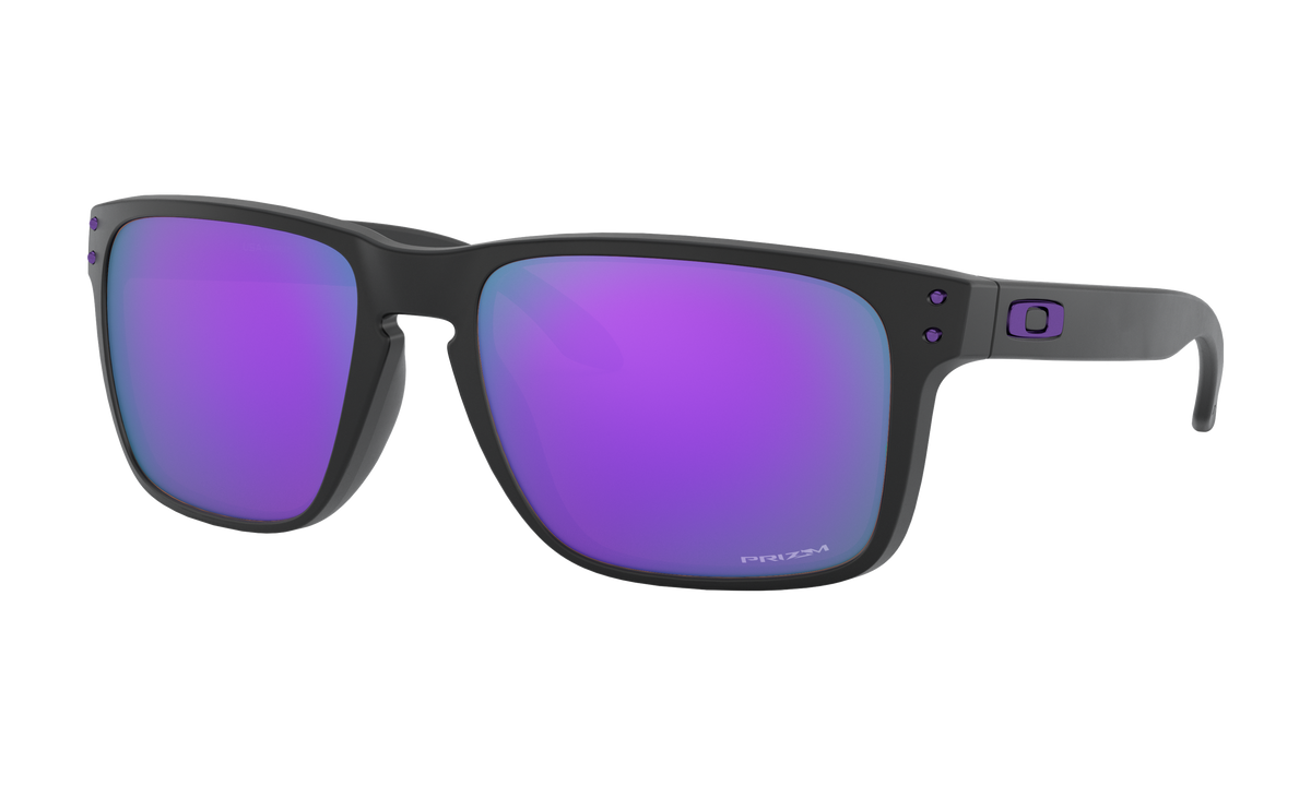 Men's Oakley Holbrook XL Sunglasses in Matte Black Prizm Violet