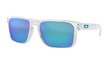 Men's Oakley Holbrook XL Sunglasses in Polished Clear Prizm Sapphire Polarized 