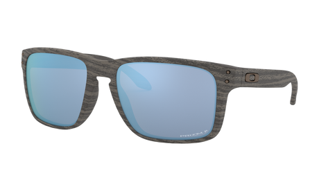Men's Oakley Holbrook XL Sunglasses in Woodgrain Prizm Deep Water Polarized 