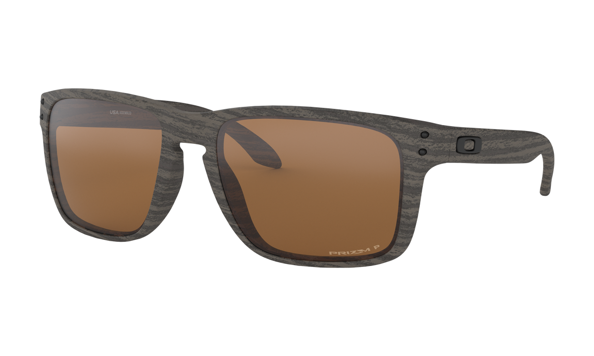 Men's Oakley Holbrook XL Sunglasses in Woodgrain Prizm Tungsten Polarized 