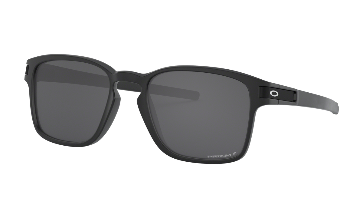 Men's Oakley Latch Sq (Asia Fit) Sunglasses in Matte Black Ink Prizm Black Polarized 
