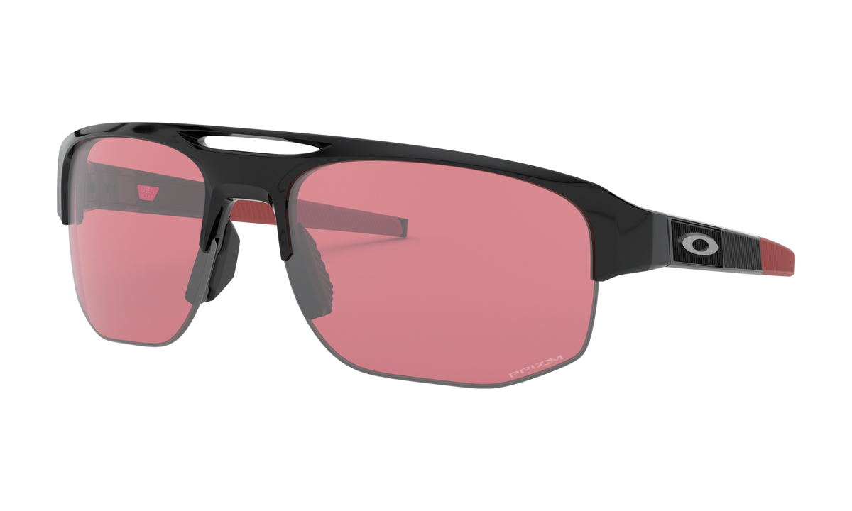 Men's Oakley Mercenary (Asia Fit) Sunglasses in Polished Black Prizm Dark Golf
