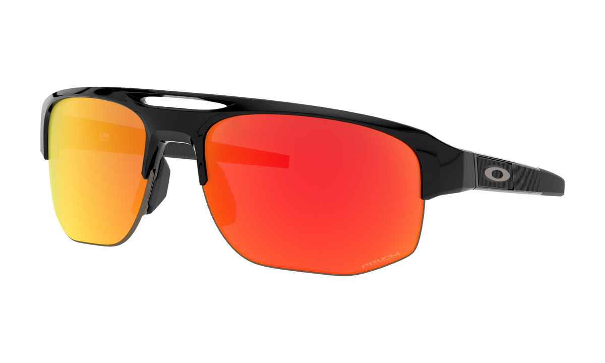 Men's Oakley Mercenary (Asia Fit) Sunglasses in Polished Black Prizm Ruby