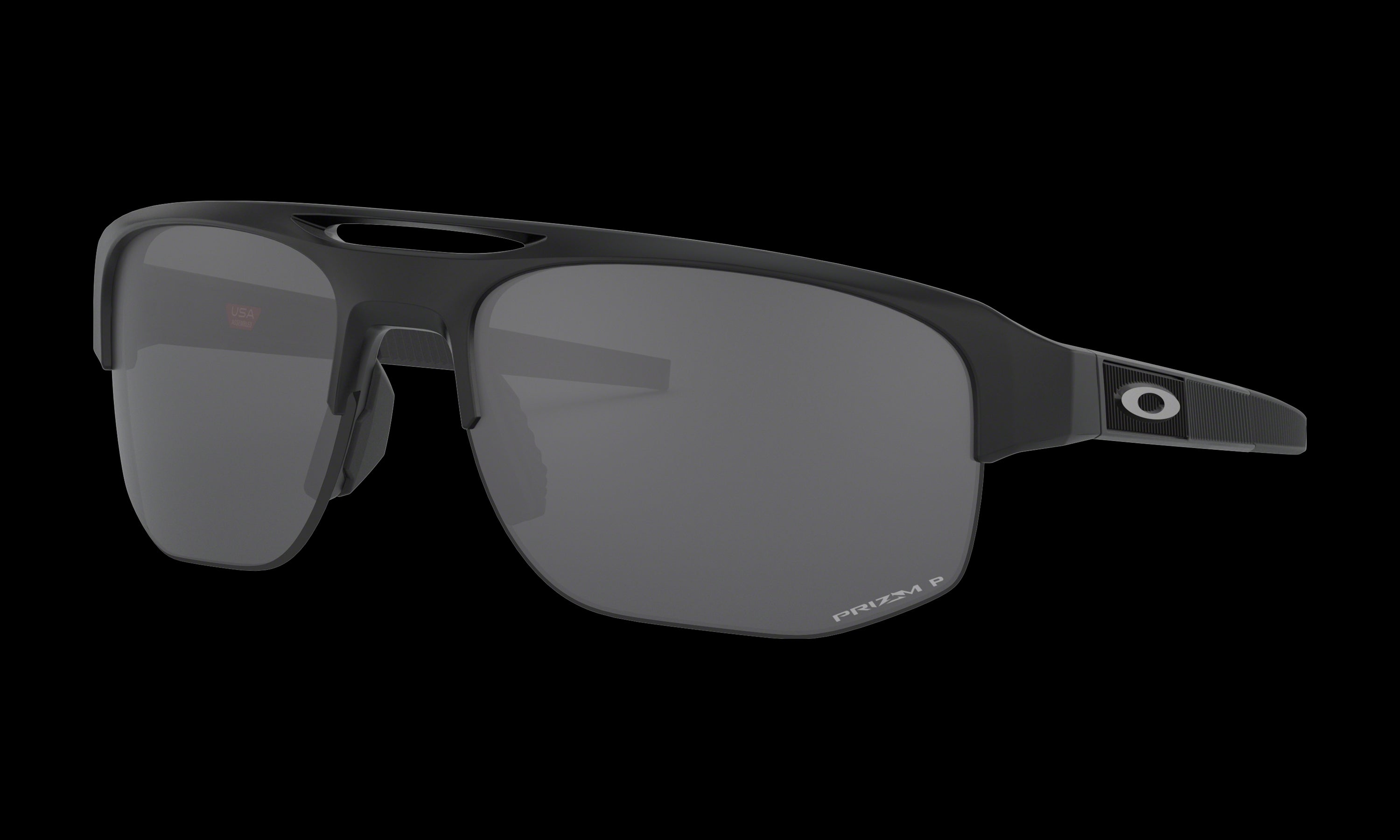 Men's Oakley Mercenary Team USA Collection Sunglasses in Matte Black Prizm Black Polarized 