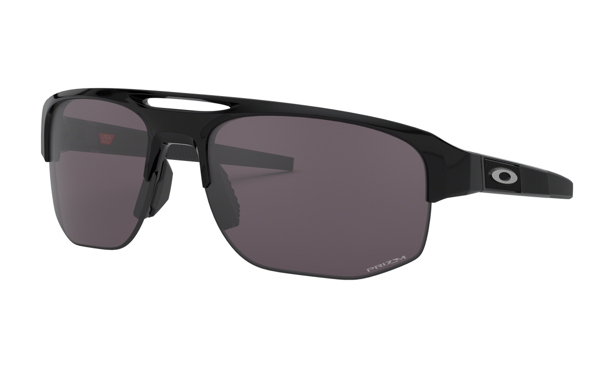 Men's Oakley Mercenary Team USA Collection Sunglasses in Polished Black Prizm Grey