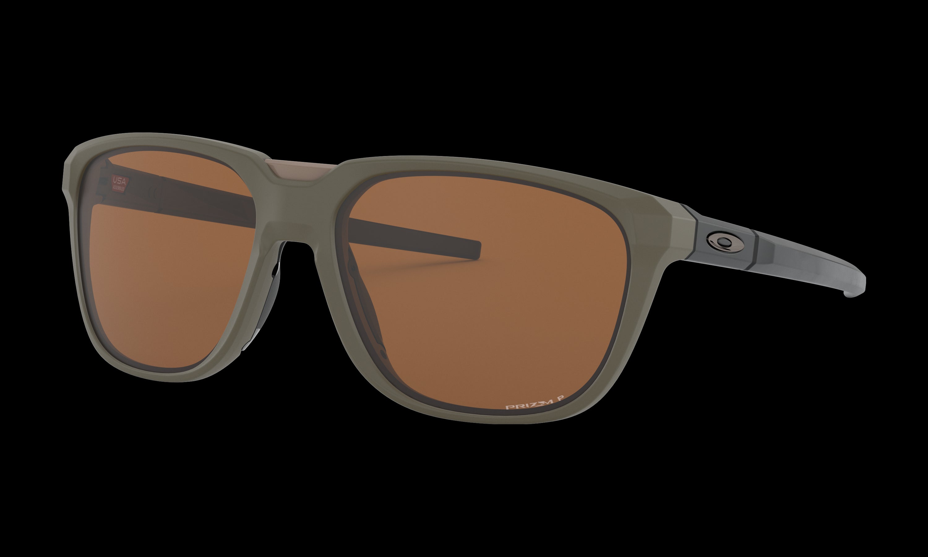 Men's Oakley Oakley Anorak Sunglasses in Matte Olive Prizm Tungsten Polarized 