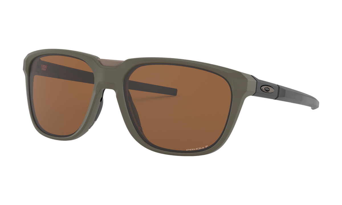 Men's Oakley Oakley Anorak Sunglasses in Matte Olive Prizm Tungsten Polarized 