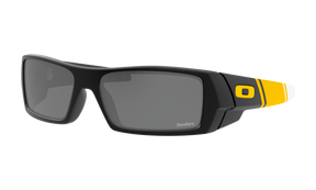 Men's Oakley Pittsburgh Steelers Gascan Sunglasses in Matte Black Prizm Black 