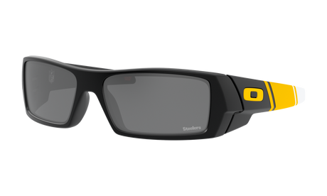 Men's Oakley Pittsburgh Steelers Gascan Sunglasses in Matte Black Prizm Black 