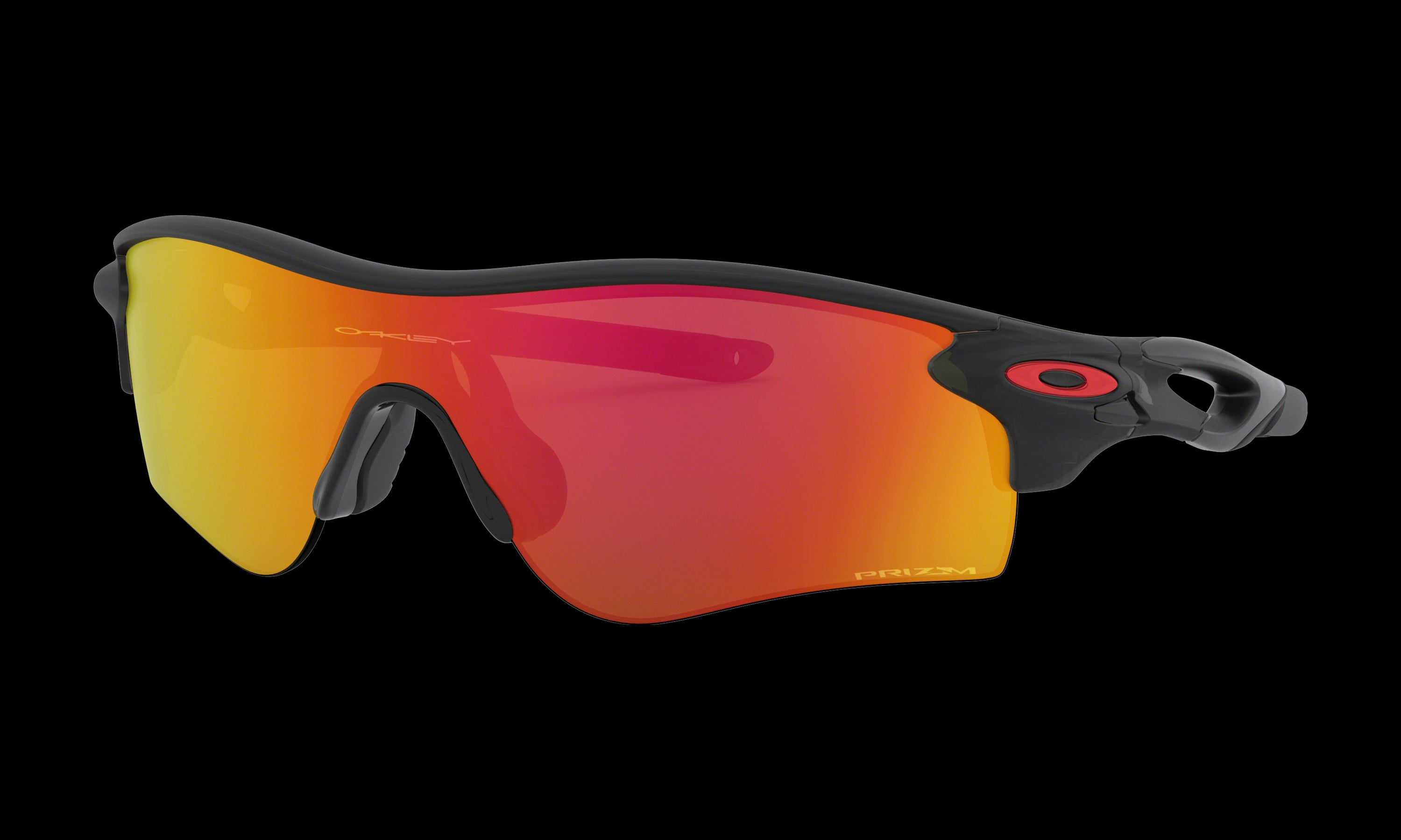 Men's Oakley Radarlock Path (Asia Fit) Sunglasses in Matte Black Ink Prizm Ruby