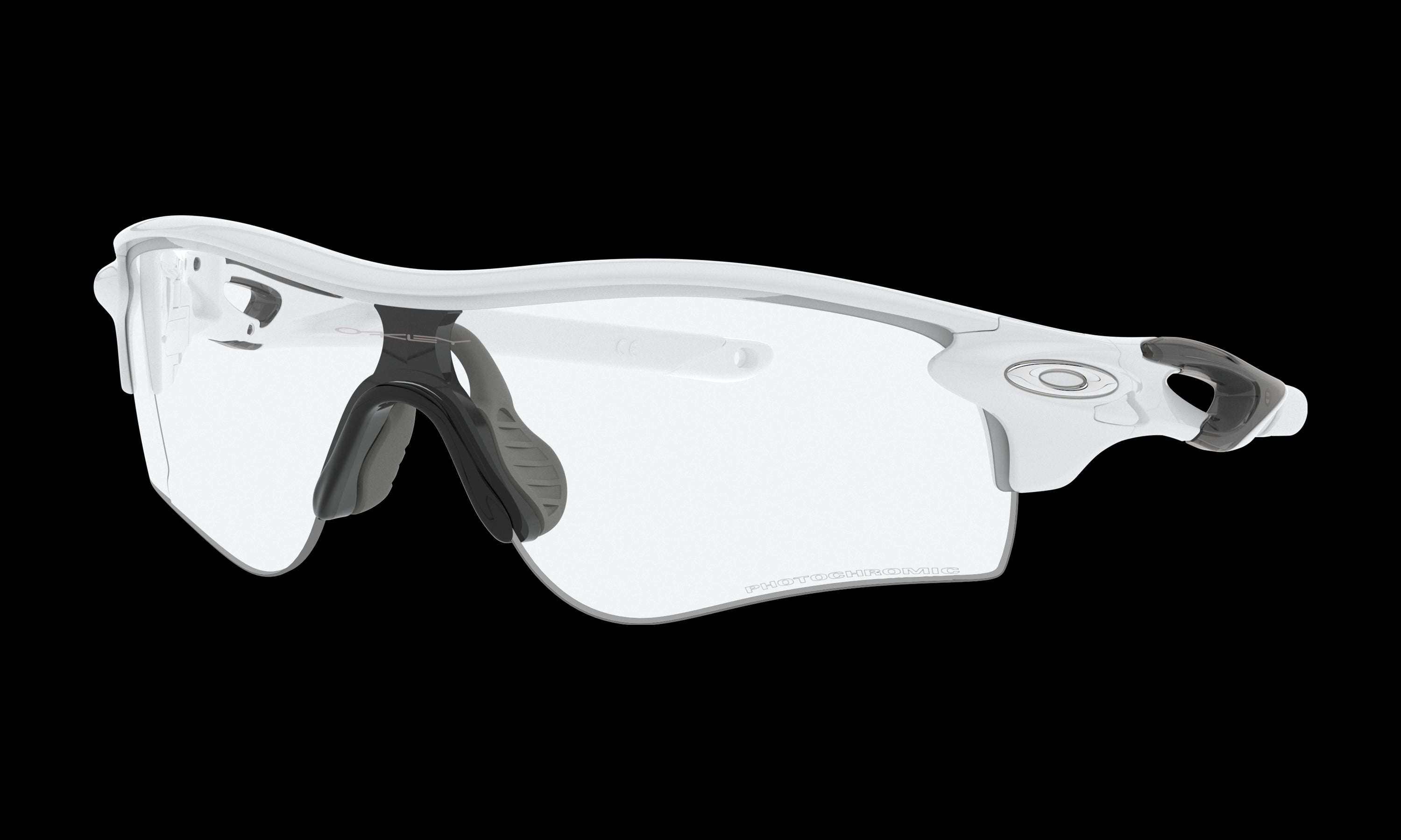 Men's Oakley Radarlock Path (Asia Fit) Sunglasses in White Out Clear To Black Iridium Photochromic