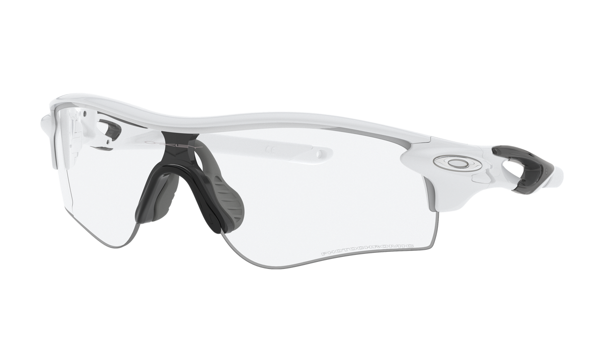 Men's Oakley Radarlock Path (Asia Fit) Sunglasses in White Out Clear To Black Iridium Photochromic