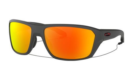 Men's Oakley Split Shot Sunglasses in Matte Heather Grey Prizm Ruby Polarized 