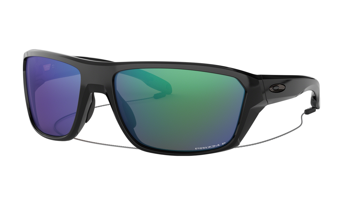 Men's Oakley Split Shot Sunglasses in Polished Black Prizm Shallow Water Polarized 