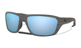 Men's Oakley Split Shot Sunglasses in Woodgrain Prizm Deep Water Polarized 