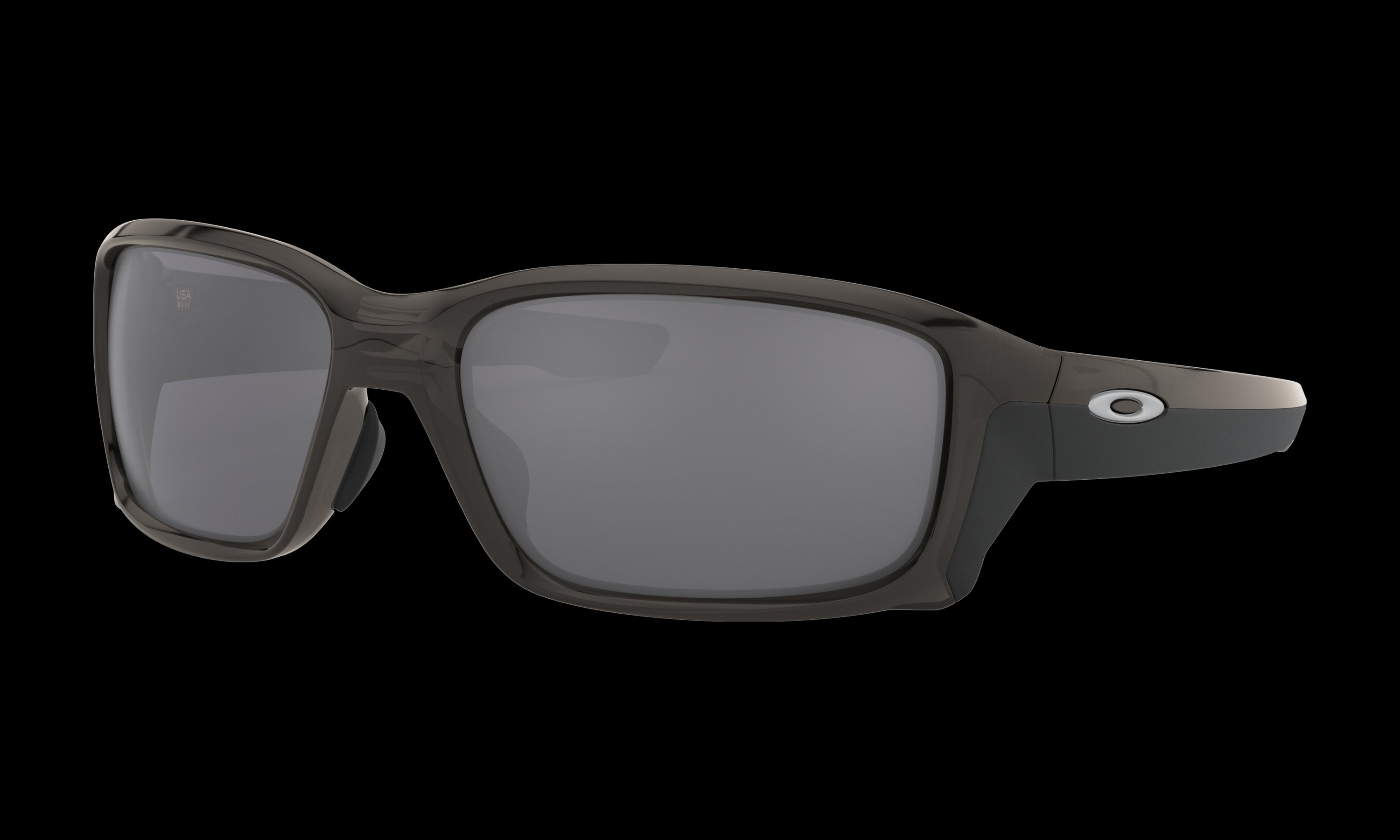 Men's Oakley Straightlink (Asia Fit) Sunglasses in Grey Smoke Black Iridium