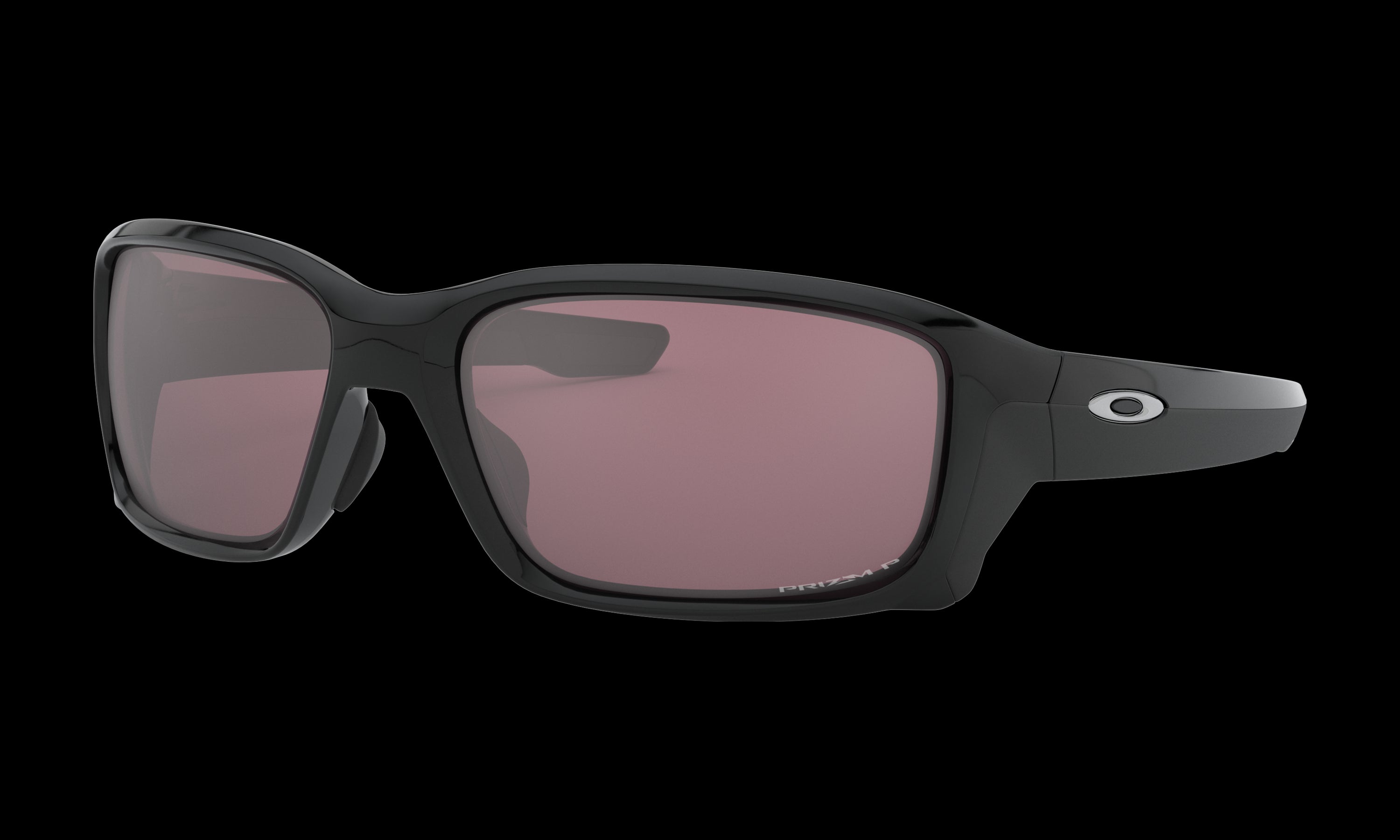 Men's Oakley Straightlink (Asia Fit) Sunglasses in Polished Black Prizm Daily Polarized 