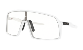 Men's Oakley Sutro (Asia Fit) Sunglasses in Polished White Clear