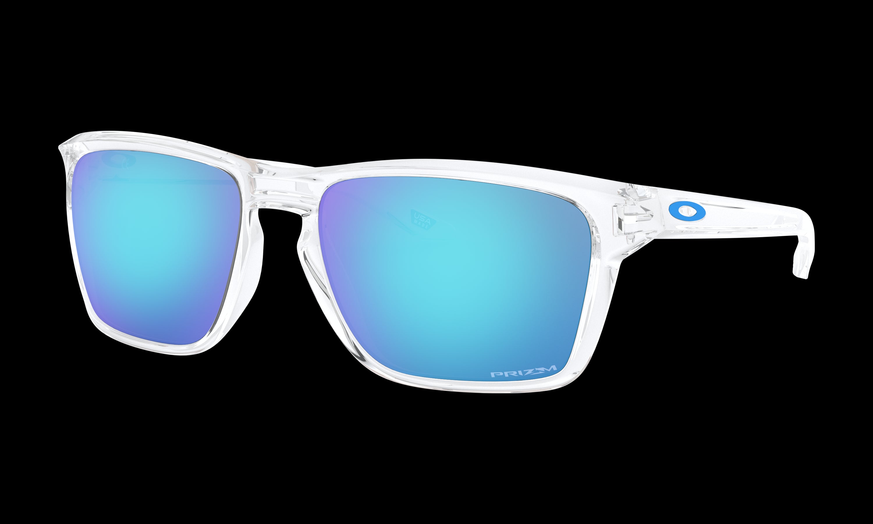 Men's Oakley Sylas Sunglasses in Polished Clear Prizm Sapphire