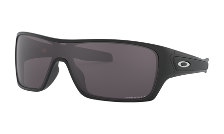 Men's Oakley Turbine Rotor Sunglasses in Matte Black Prizm Grey Polarized 