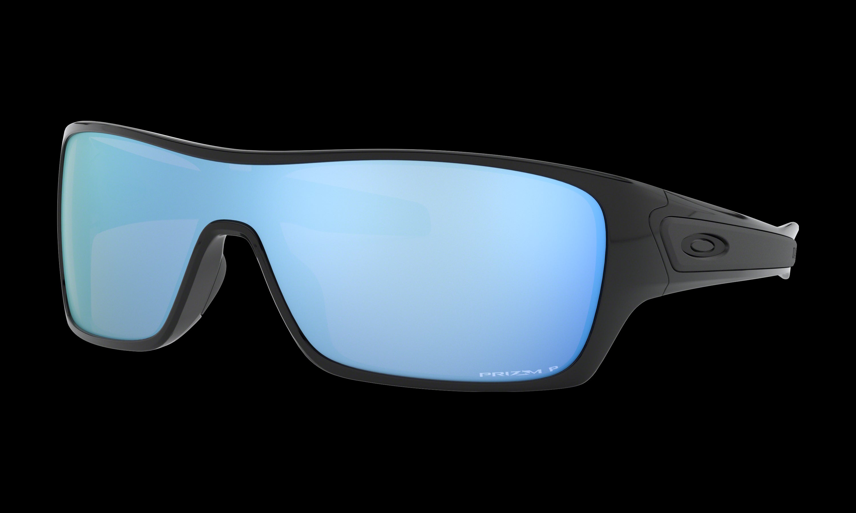 Men's Oakley Turbine Rotor Sunglasses in Polished Black Prizm Deep Water Polarized