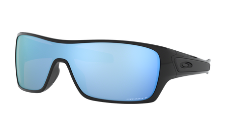 Men's Oakley Turbine Rotor Sunglasses in Polished Black Prizm Deep Water Polarized