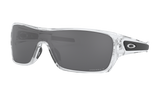 Men's Oakley Turbine Rotor Sunglasses in Polished Clear Prizm Black Polarized 