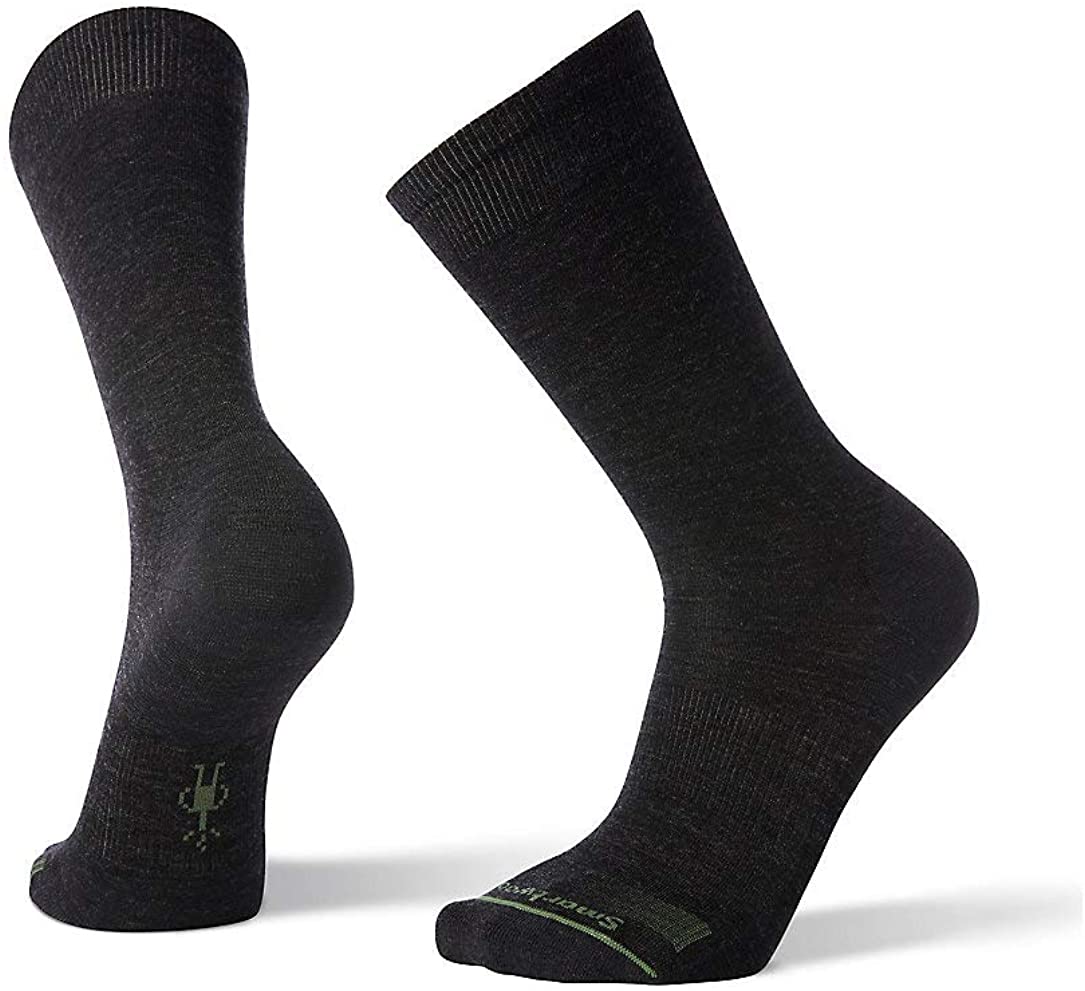 Men's Smartwool Anchor Line Crew Sock in Charcoal