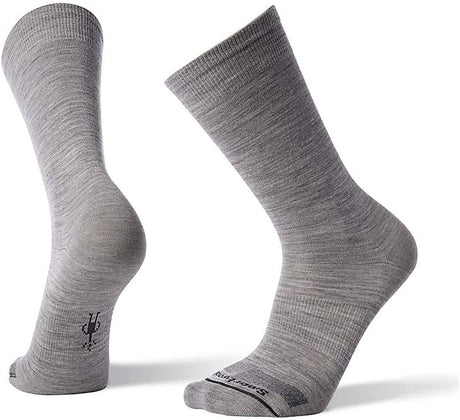 Men's Smartwool Anchor Line Crew Sock in Light Gray
