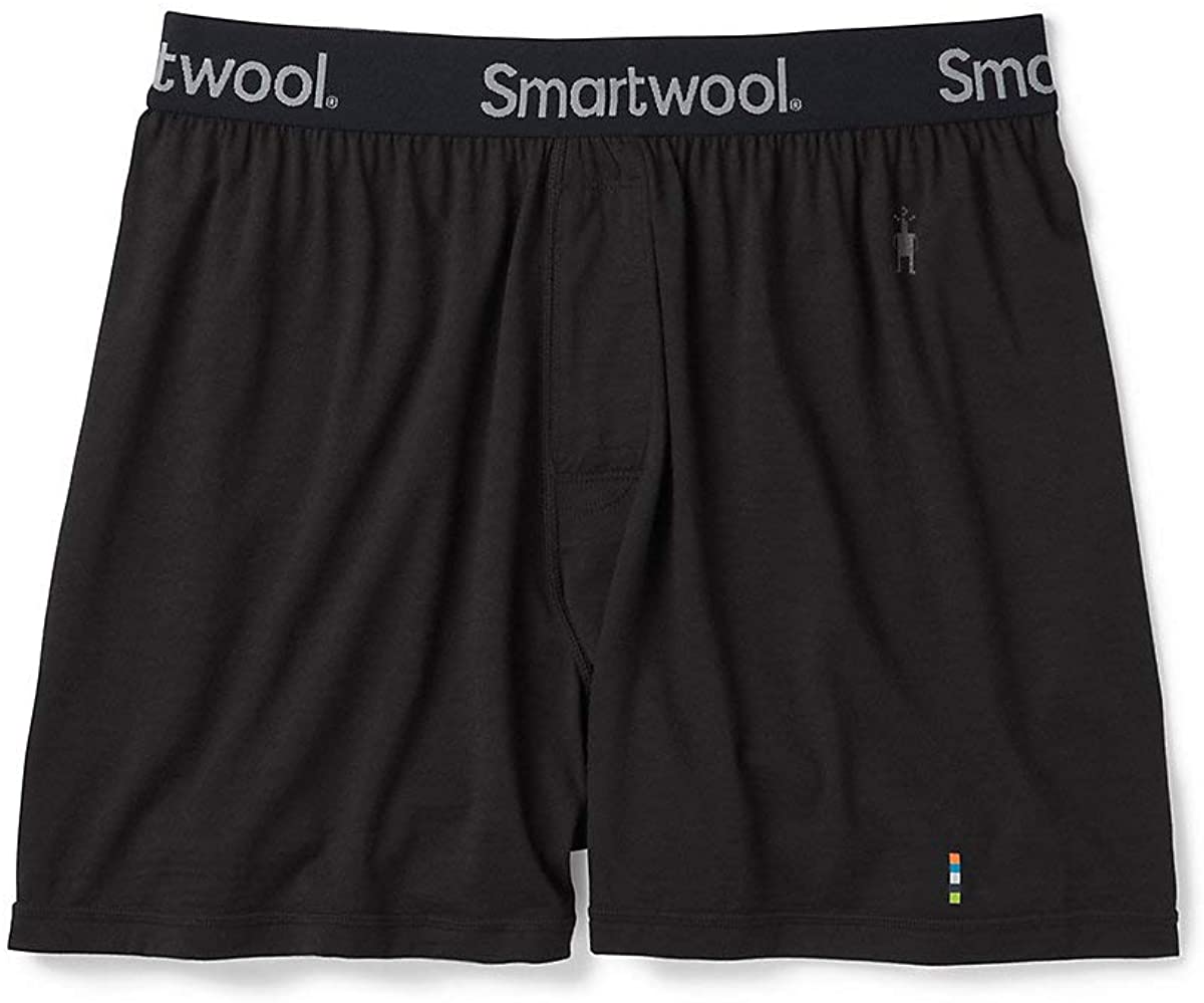 Men's Smartwool Merino 150 Boxer Short in Black from the front