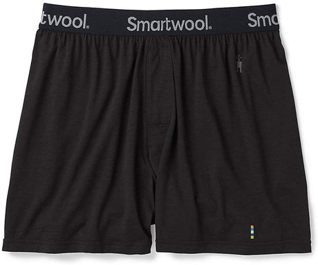 Men's Smartwool Merino 150 Boxer Short in Black from the front
