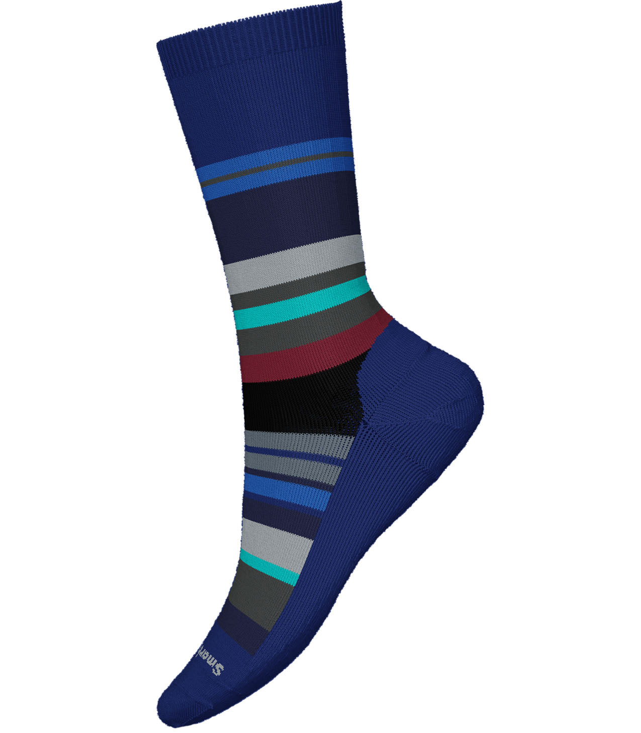 Men's Smartwool Saturnsphere Sock in Alpine Blue from the side view