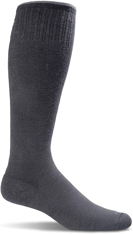 Sockwell Men's Circulator Moderate Graduated Compression Sock in Black from the side