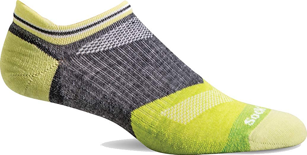 Men's Sockwell Flash Micro Moderate Compression Sock in Charcoal