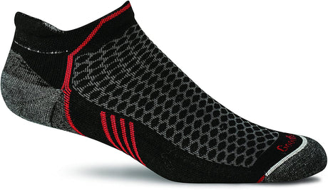 Sockwell Men's Incline Micro Moderate Compression Sock in Black from the side