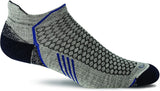 Sockwell Men's Incline Micro Moderate Compression Sock in Grey from the side