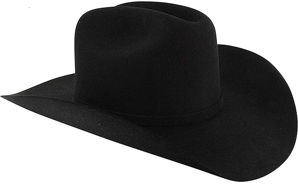 Mens Stetson Apache Buffalo Wool Western Hat Black