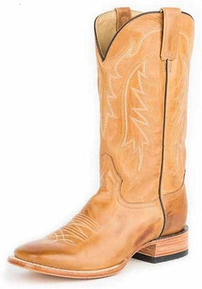 Mens Stetson Ficcini Allover Cowboy Boot Tan