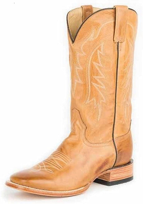 Mens Stetson Ficcini Allover Cowboy Boot Tan
