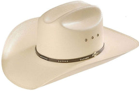 Mens Stetson Llano Straw Western Hat Natural