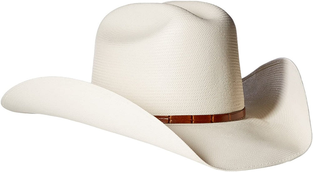 Mens Stetson Maximo Straw Western Hat Natural
