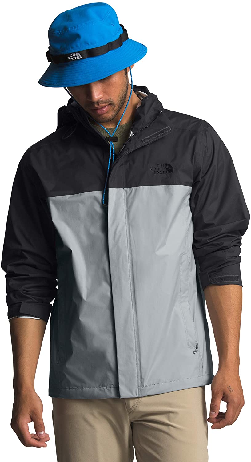Men's The North Face Venture 2 Jacket in High Rise Grey/Asphalt Grey from the front