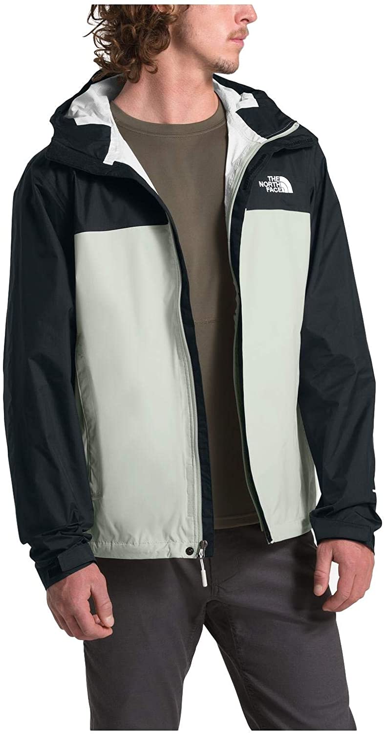 Men's The North Face Venture 2 Jacket in Tin Grey/TNF Black from the front