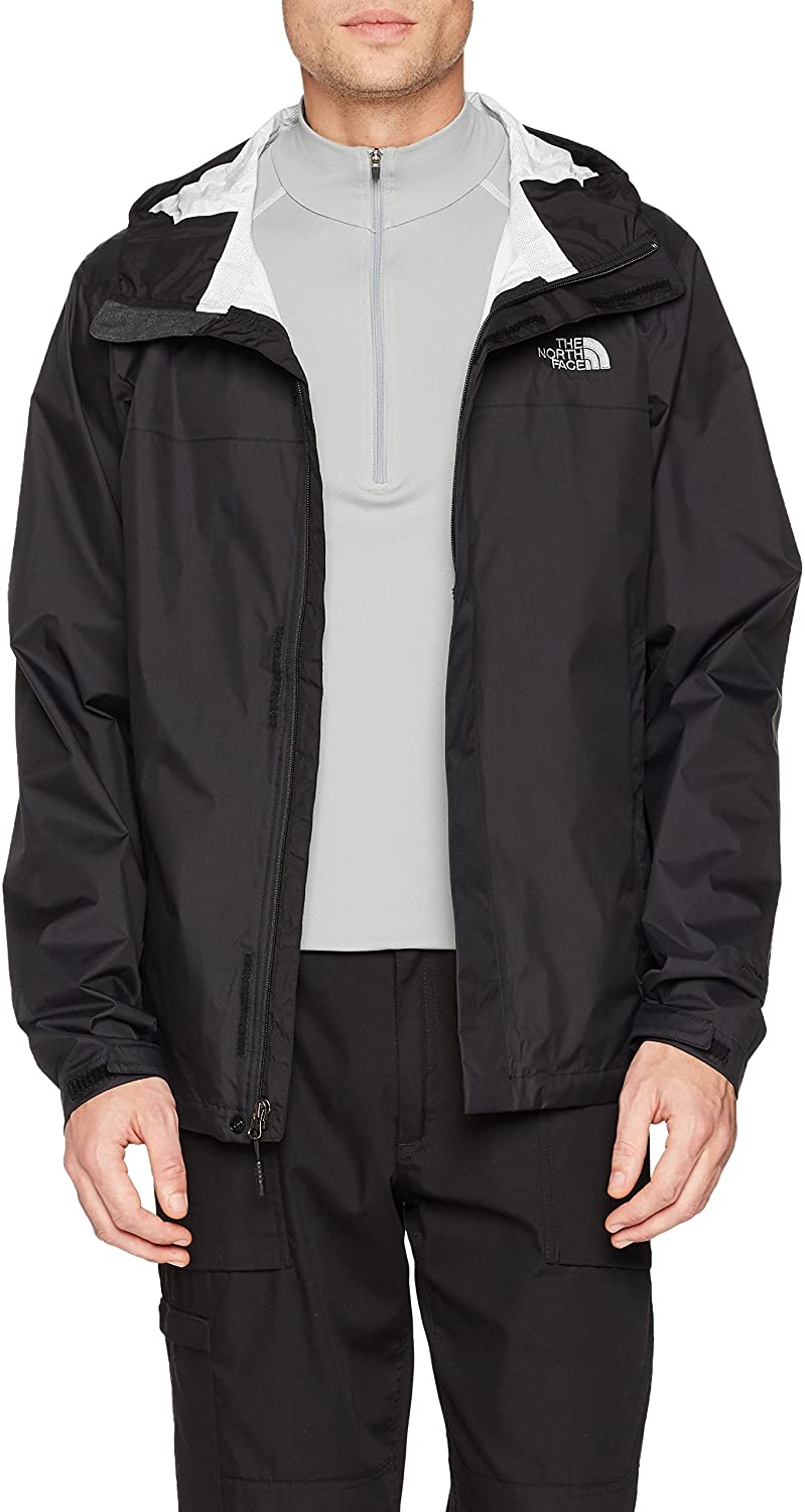 Men's The North Face Venture 2 Jacket in TNF Black/TNF Black from the front