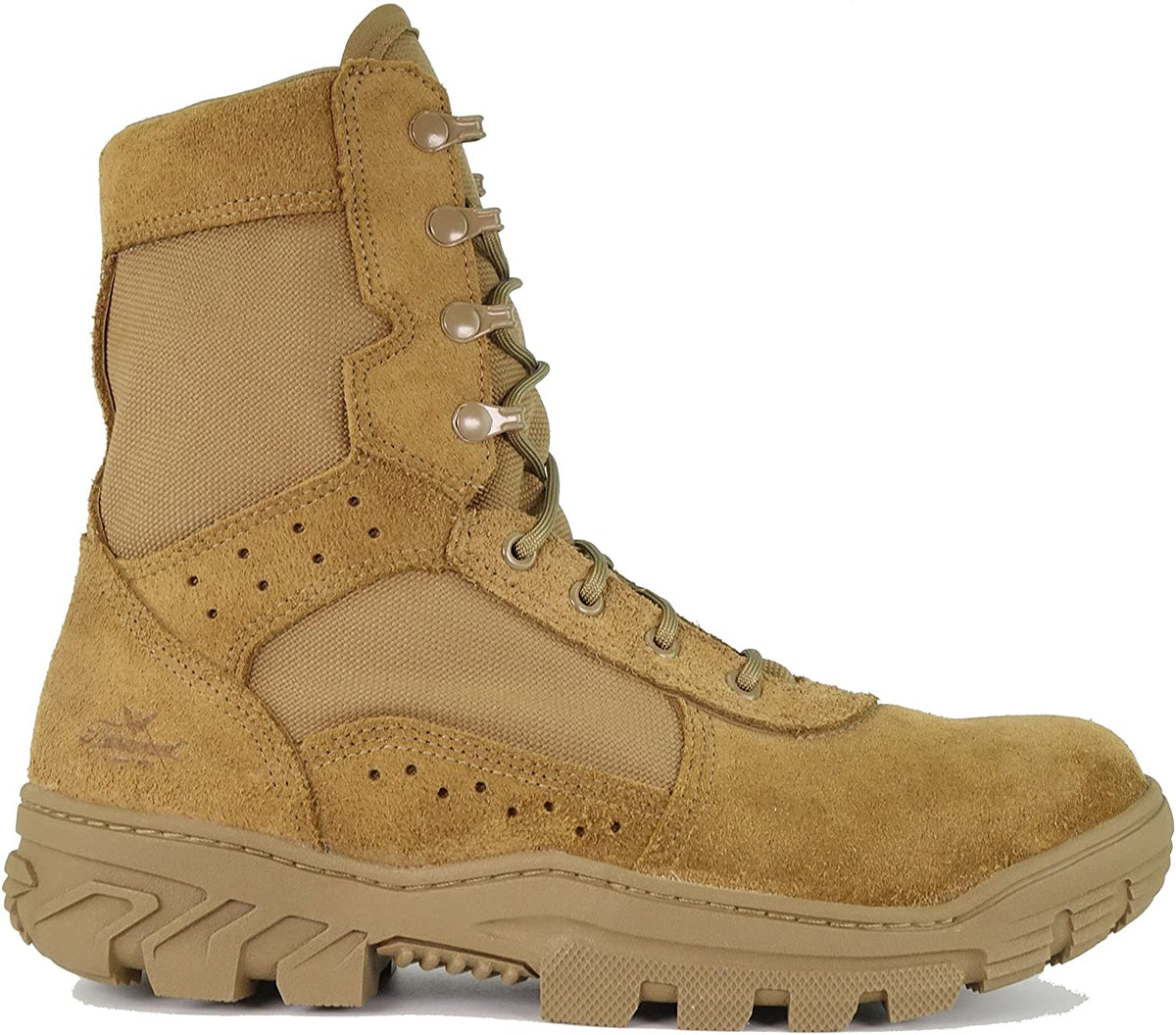 Thorogood Men's 8" War Fighter Water Resistant Steel Safety Toe Military Boot in Coyote